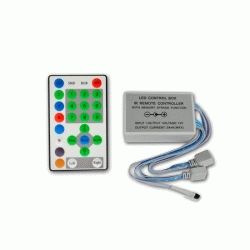 Купить RGB контроллер для бегущей волны IR инфракрасный (27А, 25 кнопок на пульте)