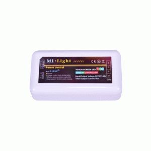 Купить RGB контроллер радио 4-Zone сенсорный White (touch controller,RF) без пульта