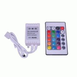 Купить RGB-контроллер IR инфракрасный(6А, 24 кнопки на пульте)