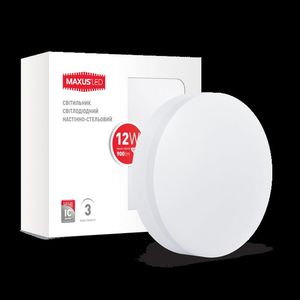 Купить Светильник MAXUS LED настенно-потолочный 12W (1-LCL-001-07-C) 