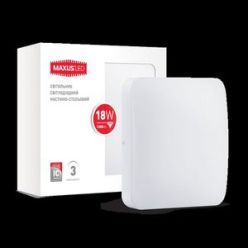 Купить Светильник MAXUS LED настенно-потолочный 18W (1-LCL-003-04-S) 