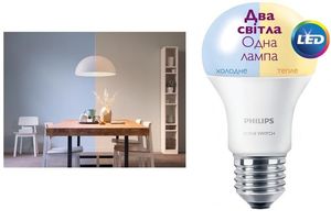 Купить Лампа светодиодная Philips LED Scene Switch E27 9.5-60W 3000K/6500K 230V A60