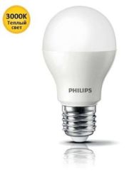 Купить Лампа светодиодная Philips LEDBulb E27 7.5-60W 3000K 230V A55 (PF)