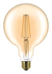 Купить Лампа светодиодная декоративная Philips LED Fila Dim E27 7-60W 2700K 230V G120 GOLD