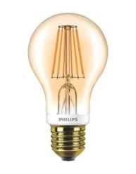 Купить Лампа светодиодная декоративная Philips LED Fila Dim E27 7.5-60W 2700K 230V A60 GOLD