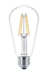 Купить Лампа светодиодная декоративная Philips LED Fila ND E27 6-70W 2700K 230V ST64 CL