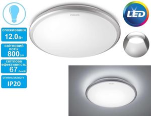 Купить Светильник потолочный Philips 31814 LED 12W 6500K Grey