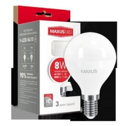 Купить LED лампа MAXUS G45 F 8W 3000K 220V E14 (1-LED-5415)