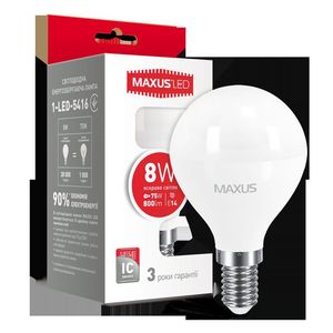 Купить LED лампа MAXUS G45 F 8W 4100K 220V E14 (1-LED-5416)