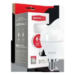 Купить LED лампа MAXUS G45 6W яркий свет 220V E14  (1-LED-544)