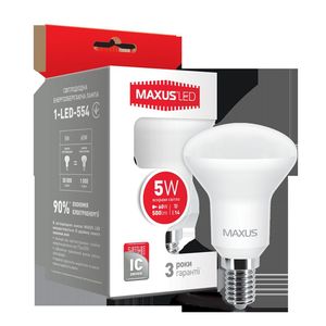 Купить LED лампа MAXUS R50 5W яркий свет 220V E14 (1-LED-554)