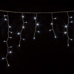 Купить Гирлянда внешняя DELUX Icicle 120LED 2x0.9м. тепло-белая, белый провод