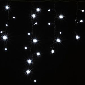 Купить Гирлянда внешняя DELUX Icicle 90LED 2x0.5м. белая, черный провод
