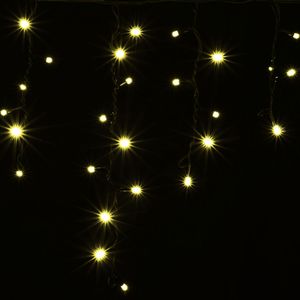 Купить Гирлянда внешняя DELUX Icicle 90LED 2x0.5м. желтая, черный провод