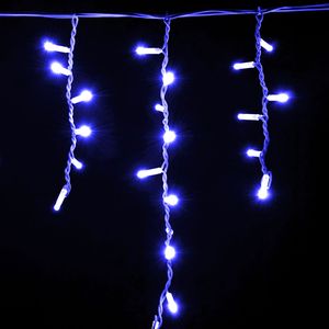 Купить Гирлянда внешняя DELUX Icicle 90LED 2x0.5м. синяя, белый провод