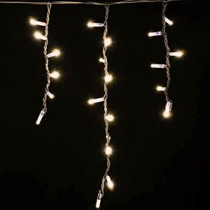 Купить Гирлянда внешняя DELUX Icicle 90LED 2x0.5м. тепло-белая, белый провод