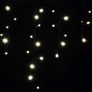Купить Гирлянда внешняя DELUX Icicle 90LED 2x0.5м. тепло-белая, черный провод