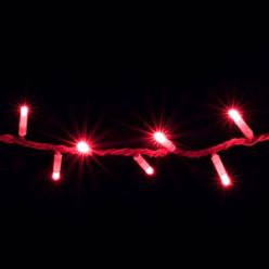 Купить Гирлянда внешняя DELUX String 200LED 10м. красная, белый провод