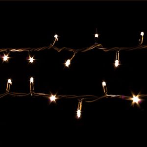 Купить Гирлянда внешняя DELUX String 200LED 10м. тепло-белая, черный провод