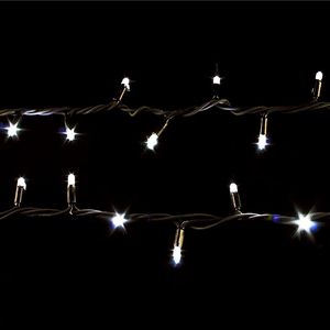 Купить Гирлянда внешняя DELUX String 200LED 20м. белая, черный провод