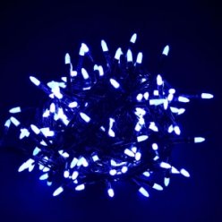 Купить Гирлянда "Проводная" свеча матовая 300LED, черный шнур (LS-300B-2)
